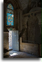 Ottoman Glass Window::Cenacle, Jerusalem, Israel::