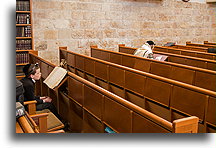 Modlący się chłopiec::Synagoga Hurva, Jerozolima, Izrael::