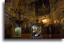 Icons in the Crypt::Tomb of the Virgin, Jerusalem, Israel::