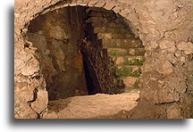 Średniowieczna piwnica::Via Dolorosa, Jerozolima, Izrael::