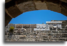 Coat of arms on the wall #2::Castle of St. Peter, Bodrum, Turkey::