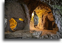 Lots of rooms::Derinkuyu Underground City, Cappadocia, Turkey::