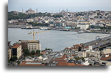 Widok na Złoty Róg::Wieża Galata, Stambuł, Turcja::