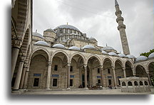 Courtyard::Suleymaniye Mosque, Istanbul, Turkey::