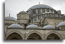 Mosque's Domes::Suleymaniye Mosque, Istanbul, Turkey::