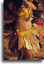 Spódnica z liści::Bora Bora, Wyspy Towarzystwa, Polinezja Francuska::