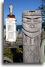 Statue of Jesus::New Caledonia, South Pacific::