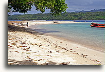 Beach on Rano::Malakula Island, Vanuatu, South Pacific::