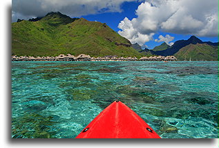 Kayaking in Moorea #2::Moorea, French Polynesia::