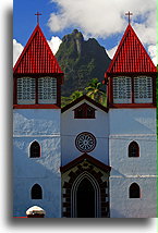 Kościół z widokiem::Moorea, Polinezja Francuska::