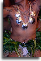 Shell Necklace::Moorea, Society Islands, French Polynesia::