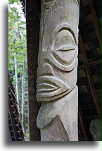 Wooden Tiki::Nuku Hiva, Marquesas::