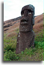 Statue at Rano Raraku #2::Easter Island::