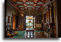 The Library::Lockwood-Mathews Mansion, Connecticut, USA::