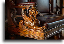 Winged Lion::Lockwood-Mathews Mansion, Connecticut, USA::