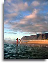 Polihale Beach::Na Pali Coast on Kauai, Hawaii Islands::