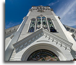 Kościół św. Anny::Wyspa Mackinac, Michigan, USA::