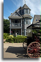 Horse-drawn Carriage::Mackinac Island, Michigan, USA::